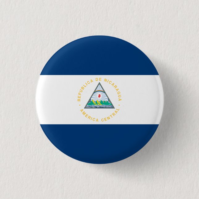 Nicaragua Flag 3 Cm Round Badge (Front)
