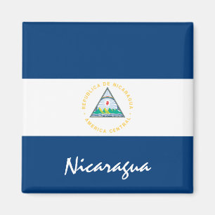 Nicaragua flag & America holiday/sports fans Magnet