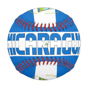 Nicaragua Flag and Coat of Arms Patriotic Baseball