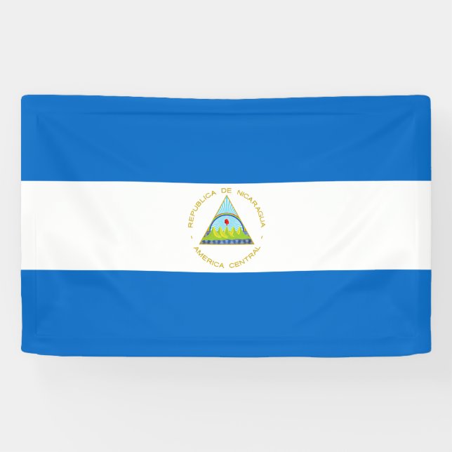 Nicaragua Flag Banner (Horizontal)
