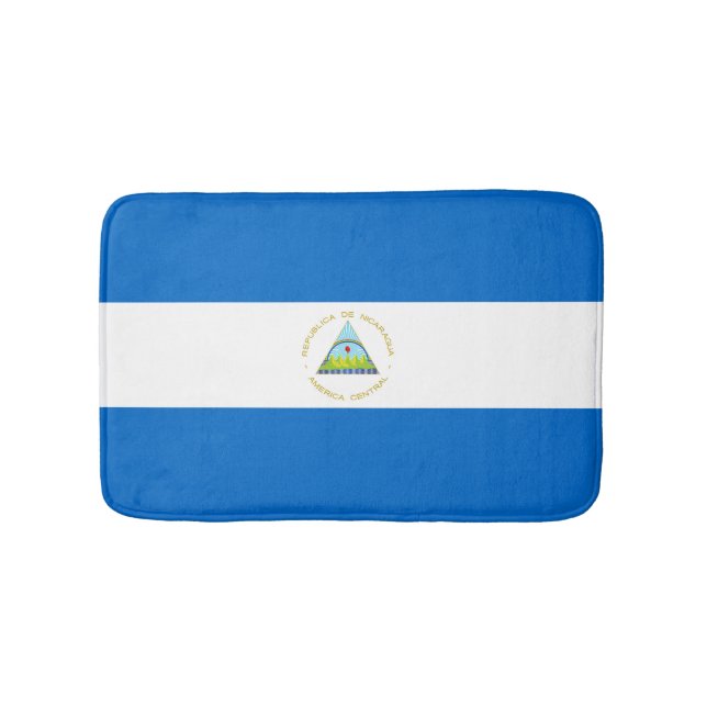 Nicaragua flag bath mat (Front)