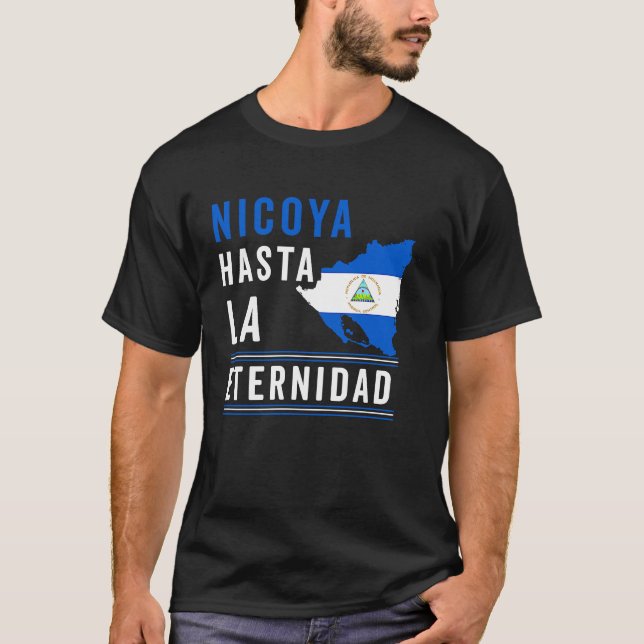 Nicaragua Flag Camiseta Nicaraguan Nicoya Pinolero T-Shirt (Front)