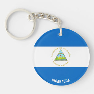 Nicaragua Flag Charming Patriotic Key Ring