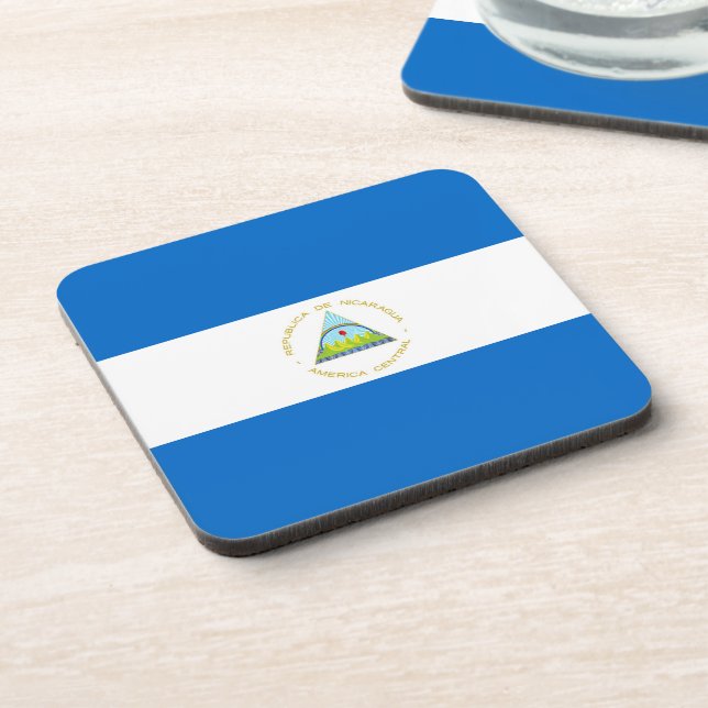 Nicaragua flag coaster (Left Side)