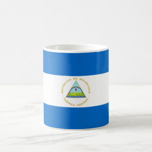 Nicaragua flag coffee mug