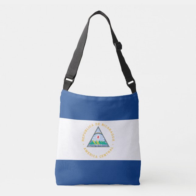 Nicaragua Flag Crossbody Bag (Front)