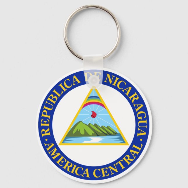 NICARAGUA -  flag/emblem/coat of arms/symbol Key Ring (Front)