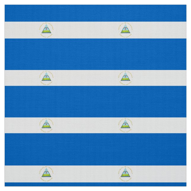 Nicaragua flag fabric (Swatch)