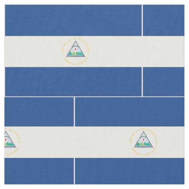 Nicaragua Flag Fabric (Close Up)
