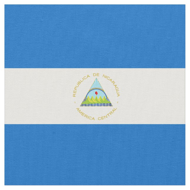 Nicaragua flag fabric (Close Up)
