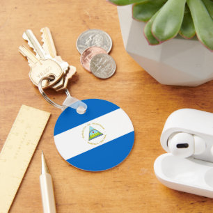 Nicaragua flag key ring