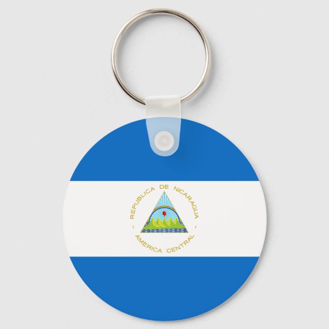 Nicaragua flag key ring (Front)