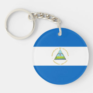 Nicaragua Flag Key Ring