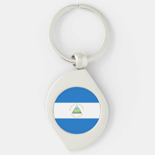 Nicaragua Flag Key Ring