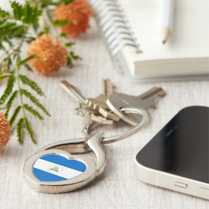 Nicaragua flag key ring