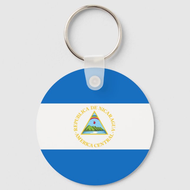 Nicaragua Flag Keychain (Front)