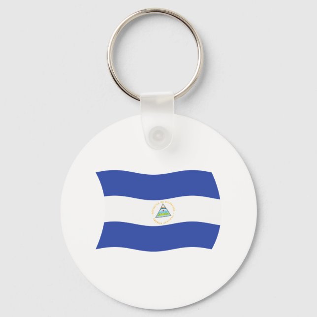 Nicaragua Flag Keychain (Front)