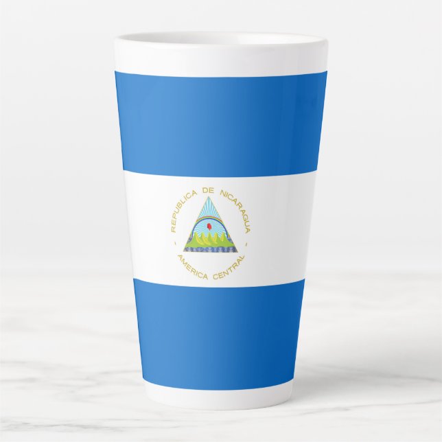 Nicaragua flag latte mug (Front)