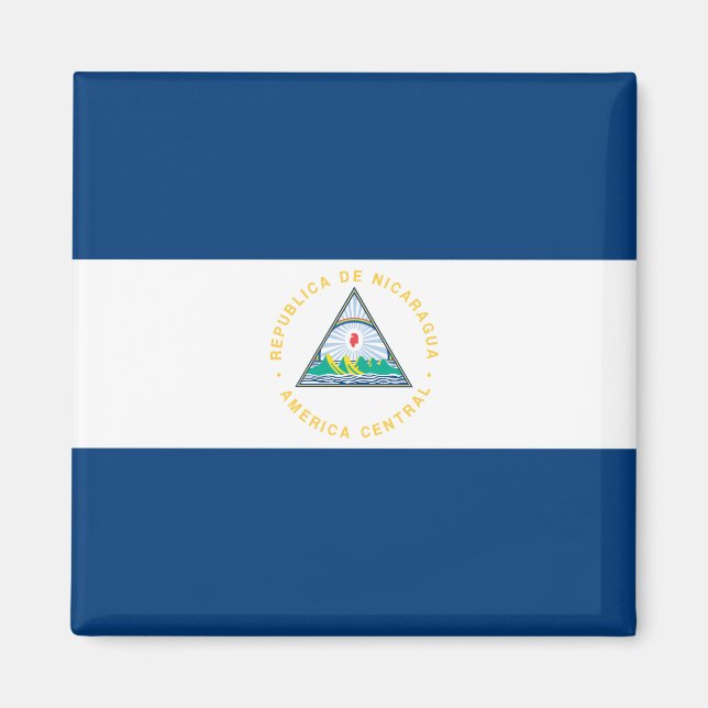 Nicaragua Flag Magnet (Front)