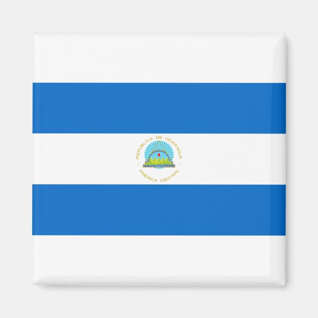 Nicaragua Flag Magnet (Front)
