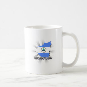 Nicaragua Flag Map 2.0 Coffee Mug
