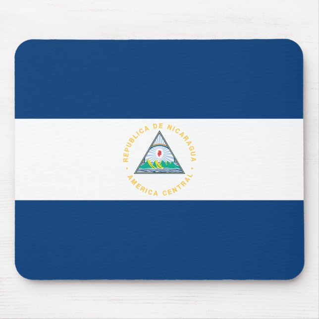 Nicaragua Flag Mouse Mat (Front)