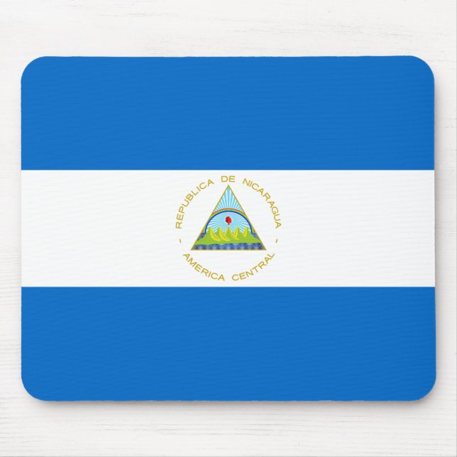 Nicaragua Flag Mouse Mat (Front)