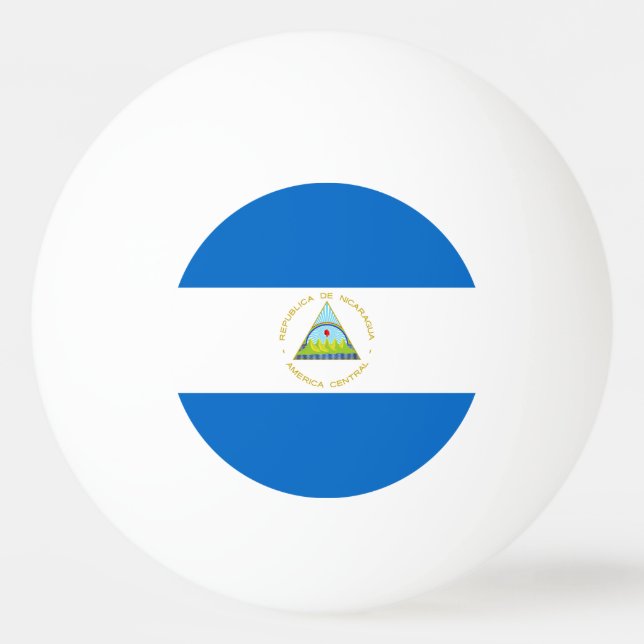 Nicaragua Flag Ping Pong Ball (Front)