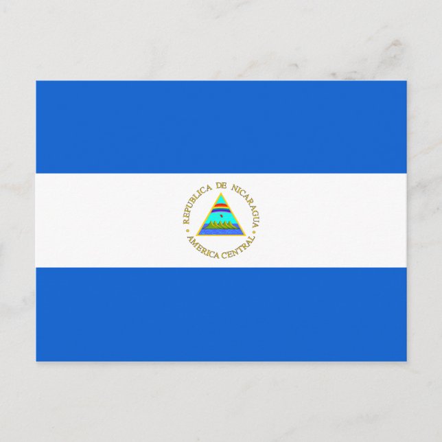 Nicaragua Flag Postcard (Front)