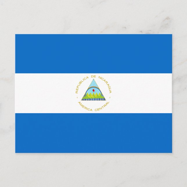 Nicaragua flag postcard (Front)