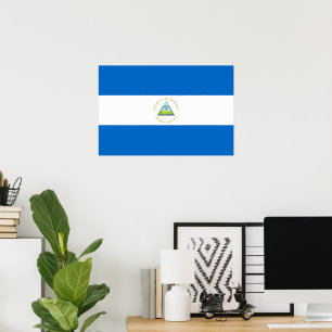 Nicaragua flag poster
