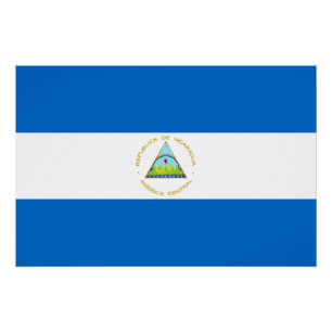 Nicaragua Flag Poster