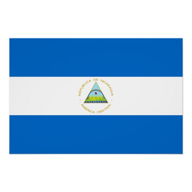 Nicaragua Flag Poster (Front)