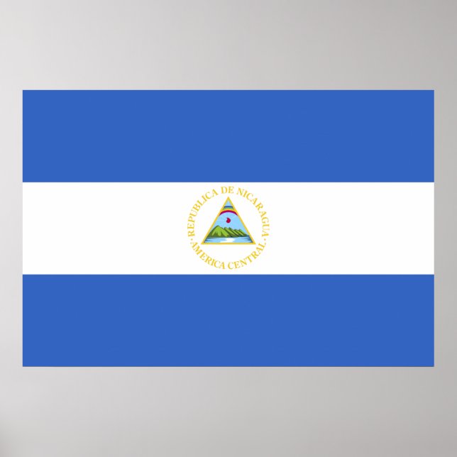 Nicaragua Flag Poster (Front)