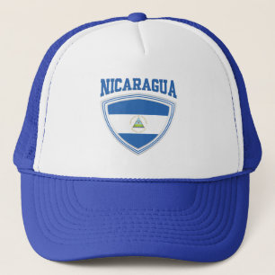Nicaragua Flag Shield Trucker Hat