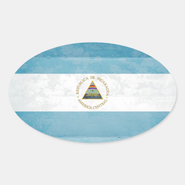 Nicaragua Flag Stickers (Front)