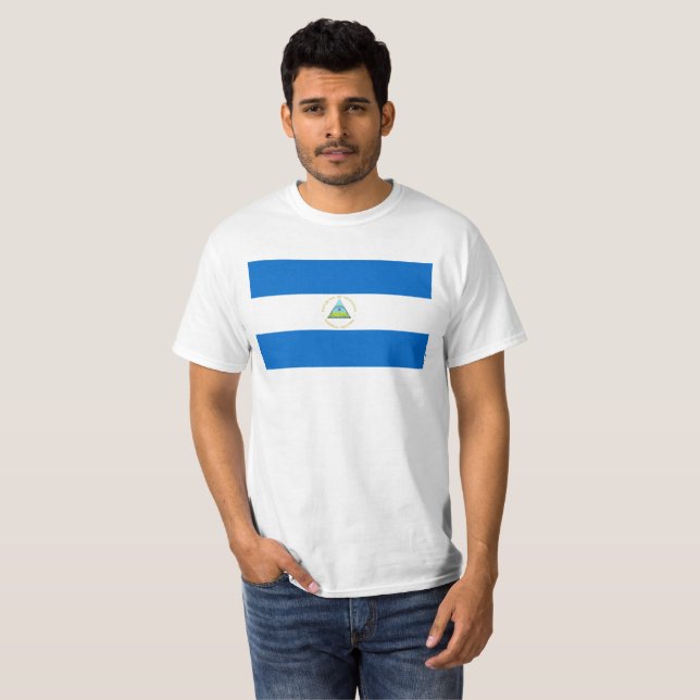 Nicaragua flag T-Shirt (Front Full)