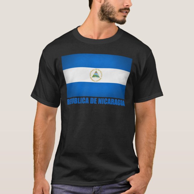 Nicaragua Flag T-Shirt (Front)