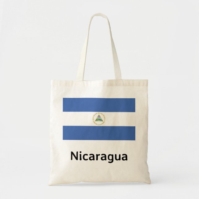 Nicaragua Flag Tote Bag (Front)