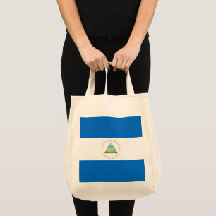 Nicaragua flag tote bag