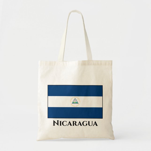 Nicaragua Flag Tote Bag (Front)
