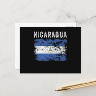 Nicaragua Flag Vintage - Nicaraguan Flag Postcard