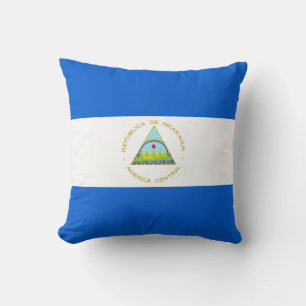 Nicaragua Flag x Flag Pillow