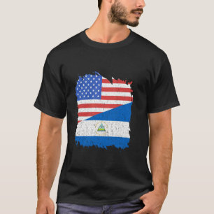 Nicaragua Heart Rabbit Nicaraguan Pride Nicaraguan T-Shirt