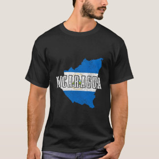 Nicaragua Map Pride Nicaraguan Flag Nica T-Shirt