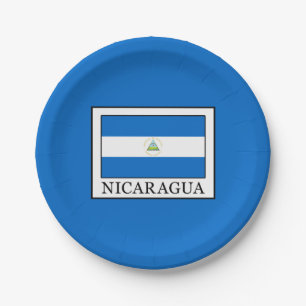 Nicaragua Paper Plate