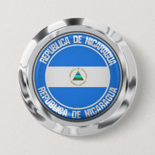 Nicaragua Round Emblem 7.5 Cm Round Badge