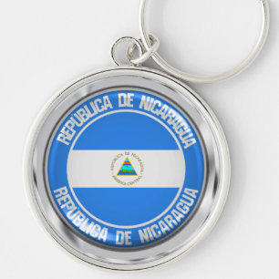 Nicaragua Round Emblem Key Ring