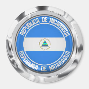Nicaragua Round Emblem Magnet