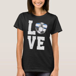 Nicaragua Soccer Love Nicaraguan Fan Flag T-Shirt
